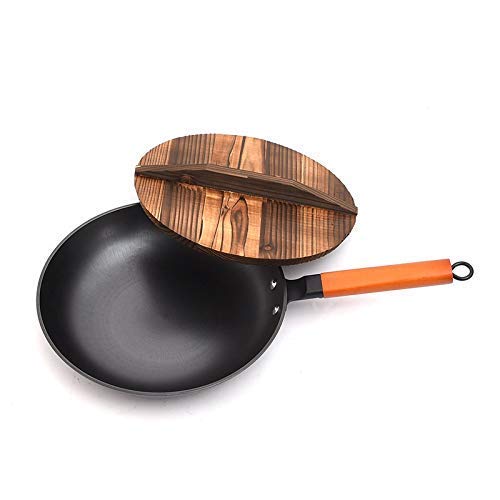 11 Zoll Gusseisen Antihaft-Pfanne Unbeschichtete Pfanne Induktionsherd Universal-Bratpfanne Haushaltsküchengeschirr