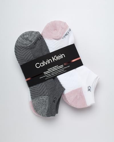 Calvin Klein Women's No Show Socks - 6 Pack Cushioned Comfort Athletic Performance Low Cut Socks for Women (Shoe Size: 4-10)2