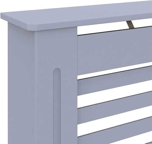 Miniatura 225 de 2 piezas de MDF para el hogar, calentador de sala de estar, soporte lateral para calefacción, cubierta de radiador, estante de gabinete de