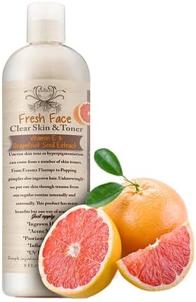 Yadain Fresh Face Clear Skin & Toner Vitamin E with Grapefruit Seed Extract Facial Serum - Daily Skin Care Face Toner for Smooth & Radiant Skin, 8oz