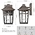 Darkaway Outdoor Sconce Lights Wall Light Fixtures, Exterior Porch Light Outdoor Sconce Anti-Rust Waterproof Aluminum Outside Light with Water Ripple Glass for Patio Yard Doorway Garage