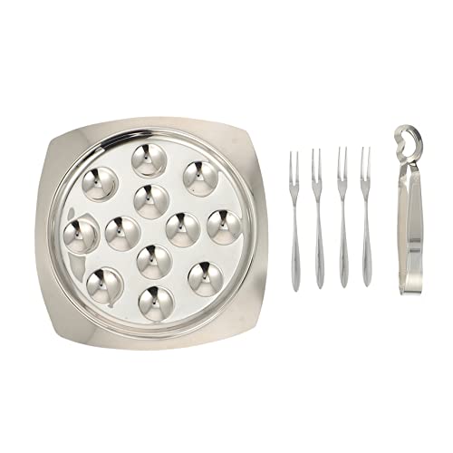 Cabilock Vajilla de Caracol Acero Inoxidable Pinzas para Platos de Caracol de Cocina Tenedores Hogar Utensilios para Caracoles