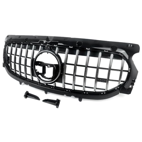 Grille de course centrale double barre avec caméra pour Benz GLA