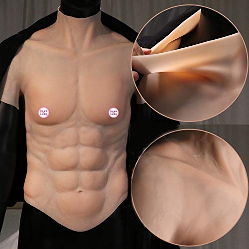 Amazon.co.jp: BODYDOM シリコーン筋肉服 偽筋肉 偽腹筋 腹筋服