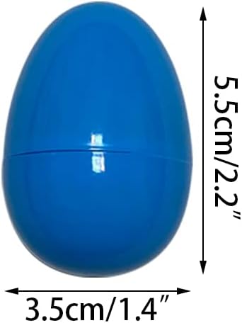 JoFAN 24 Pack Plastic Prefilled Easter Eggs with Easter Mochi Squishy Toys Inside for Kids Boys Girls Toddlers