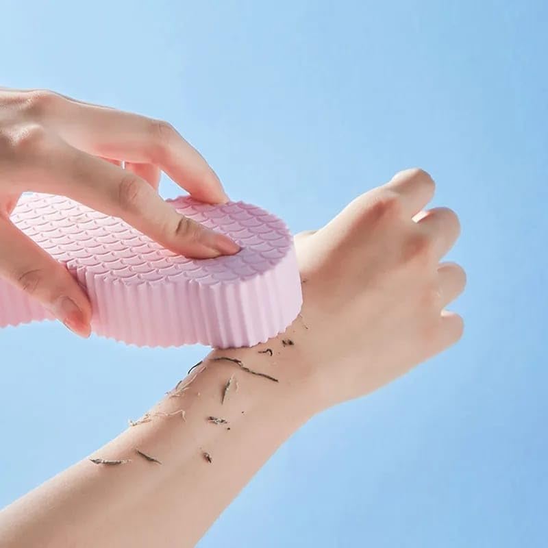 Revin Enterprise Baby Bath Body Shower Sponge,Dead Skin Remover Sponge,Soft Exfoliating Bath Sponge Painless Scrub,Reusable Dead Skin Remover For Body Scrubber Adults,Children,Women (Pack of 1)-picture-55
