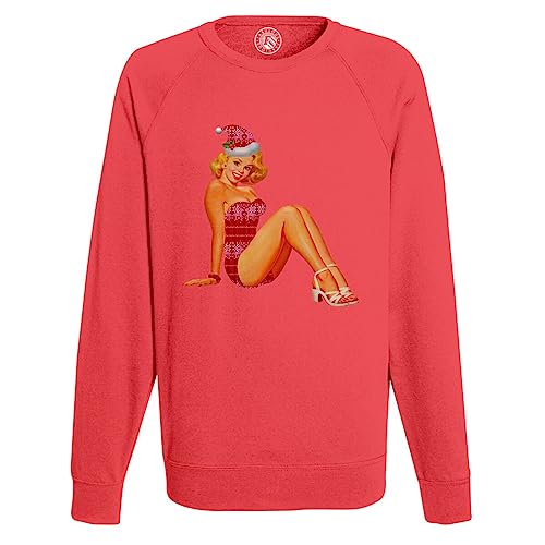 Sweat Homme Pin Up de Noël pour éviter le pull qui gratte en hiver
