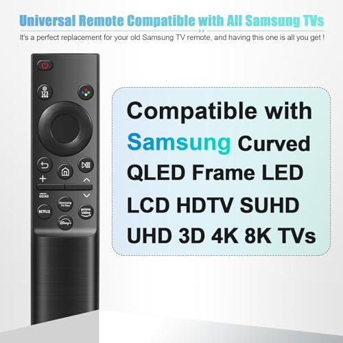 Image of Universal for Samsung TV Remote Control Replacement, Compatible for All Samsung Remote Control for Smart TV Compatible with All S-amsung Smart Curved Frame QLED LED LCD HDTV Series TVs