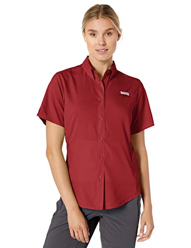 Columbia Women's Tamiami Ii Short Sleeve Shirt, Beet, X-Large