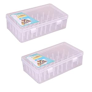 Acryl Nähgarn Box Thread Box Aufbewahrungsbox Praktische Garnbox,Nähmaschinenspulen Nähkasten Nähgarnhalter zur…