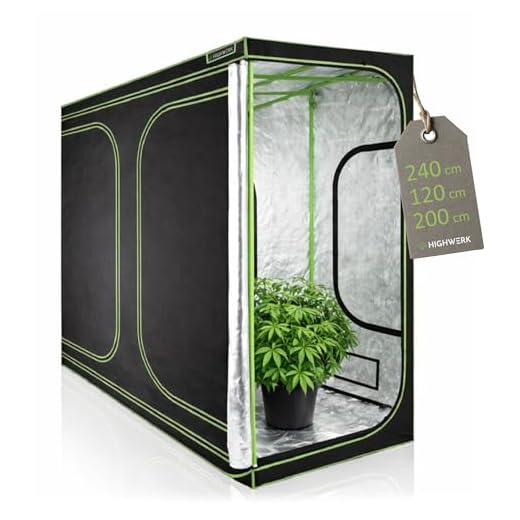 Zelsius Growzelt MyHomeGrow Grow Tent | Indoor Growroom | schwarz grün | Growschrank Darkroom Pflanzenzelt Gewächshaus Zuchtzelt (240 x 120 x 200 cm)