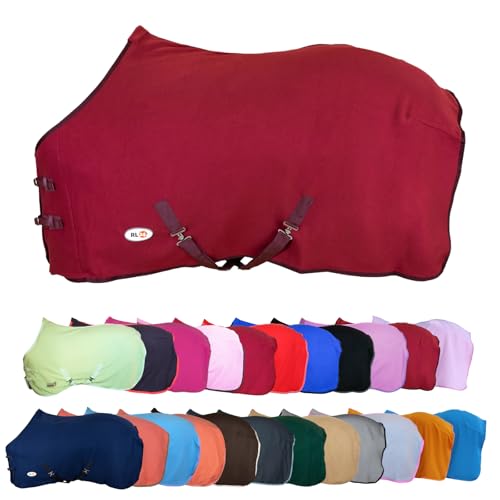 RL24 - Abschwitzdecke mit Kreuzgurt BASICLINE weinrot 55cm
