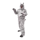 [LIVIA] 大人用 ゴリラ コスチューム ラテックス製 フルフェイス マスク 動物スーツ 仮装 ハロウィン パーティー 撮影用 メンズ 伸縮性あり (グレイウルフ)