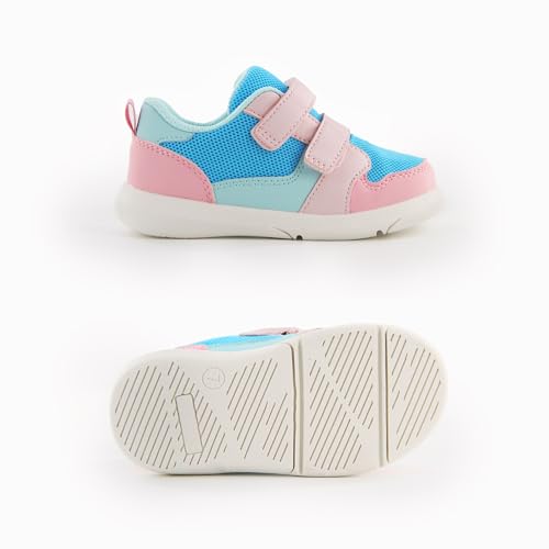 SKYWHEEL Toddler Boys Girls Tennis Shoes Kids Slip On Barefoot Shoes Wide Casual Walking Running Sneakers for Little Kids 6