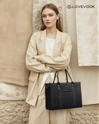 Image of LOVEVOOK Purse for Women Leather Tote Bag Purse and Handbags, Satchel Shoulder Crossbody Top Handle Bags with Zipper
