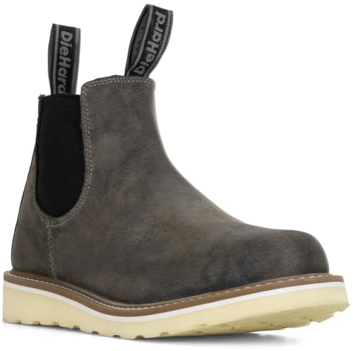 DieHard Colt Chelsea Boot, Full Grain Leather, Gray, Comfort Wedge Sole2