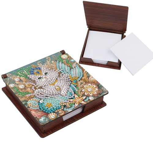 KELCIO Diamond Painting Wooden Sticky Note Holder， DIY Diamond Art
