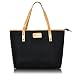 La moriposa Fashion Women Nylon Tote Waterproof Large Capacity Handabg Shoulder Bag