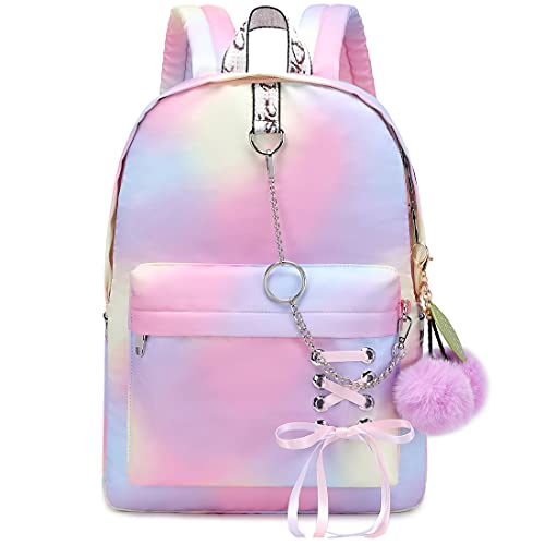 Spotted Tiger School Backpack for Girls Backpack School Bag Bookbag Cute Travel Backpack School Backpacks for Teens Girls Women (Pink)2