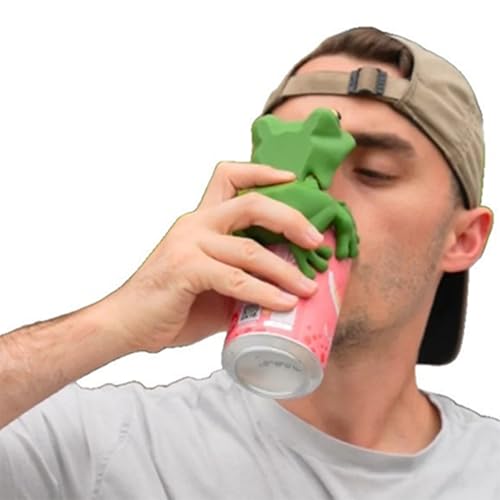 Couvercle en silicone grenouille flexible et lavable pour bouteille - 4