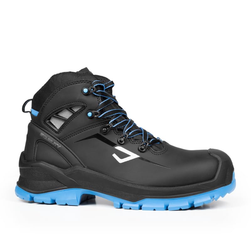 Bicap - Zapato de seguridad para hombre Whale S3, parte superior impermeable con sistema de ventilación Pro Air Waterblock, máxima transpirabilidad y comodidad, para construcción e industria pesada