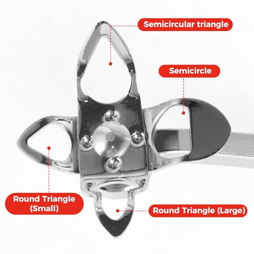 Image of Windshield Locking Strip Tool Car Windscreen Removal & Installation Tools Steel & Plastic Windshield Seal Strip Remover Windshield Glue Removal Tool Car Repair Accessories(Gules)