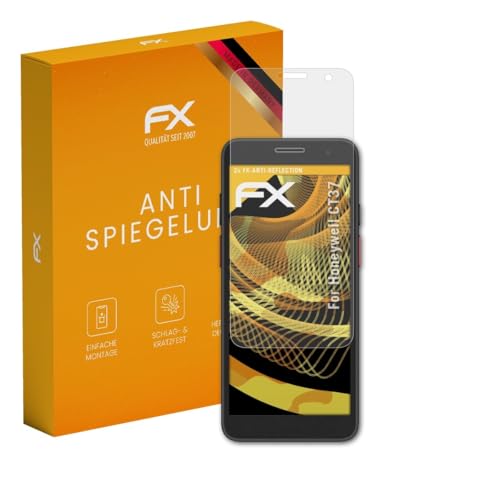atfolix screen protector compatible with honeywell ct37 screen protection film anti-reflective and shock-absorbing fx protector film 2x