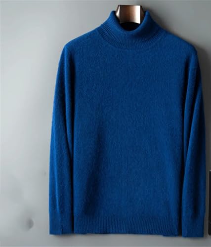 Men High Neck Sweater High Lapels Knitted Warm Pullover Long Sleeve Winter Jumper3