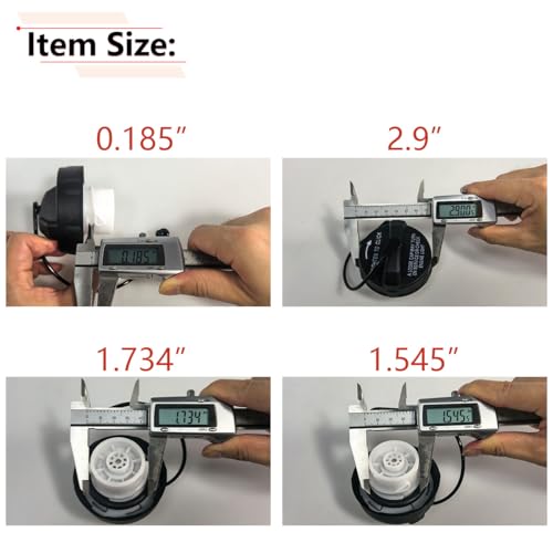 Image of RLB-HILON Fuel Gas Cap for Dodge Ram 1500 2500 3500 Grand Caravan Durango Journey Nitro Charger, for Chrysler Town and Country, and more vehicles, for 2000 to 2012 2013 2014 2015 2016 2017-2020 Year