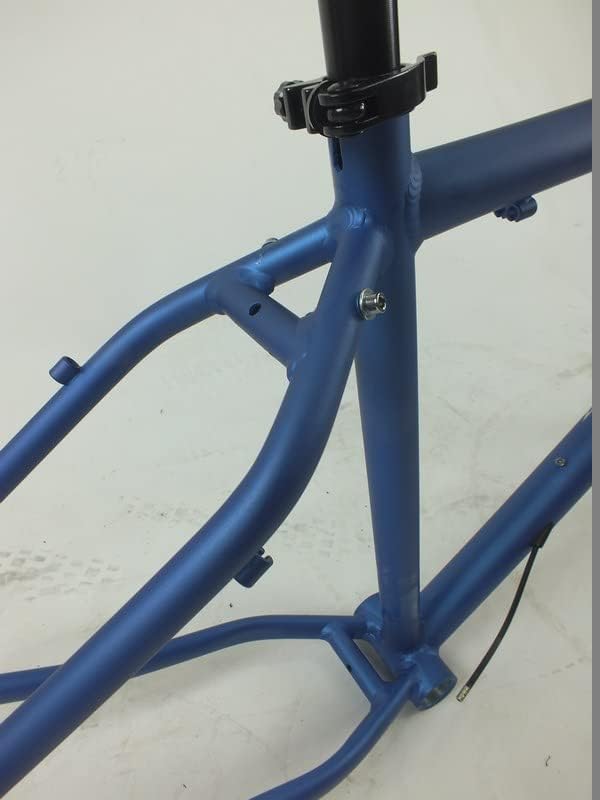 Miniatura 5 de Gravity Horquilla de marco de bicicleta para ruedas de 26 pulgadas con poste de sillín y abrazadera de tija de asiento.