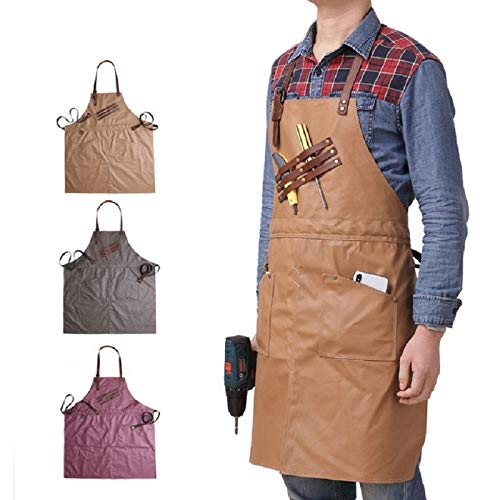tablier Tabline de toile Tablier Chef Catering Fleuriste Fleuriste Carpenter Tatouage Artiste peintre jardinier travail usure