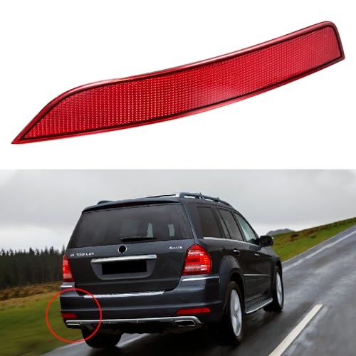 Image of Rear Bumper Reflector Light Left Driver Side Compatible with Mercedes Benz X164 GL350 GL450 GL550 2010-2012 (Replaces 1648200974)