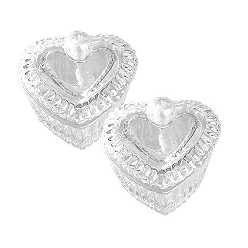 GSHLLO 2 Pcs Nail Art Glass Acrylic Dappen Dish Liquid Powder Crystal Cup Glassware Tools with Lid B