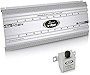 2 Channel Car Stereo Amplifier - 6,000 Watt Dual Channel Bridgeable Audio Sound Auto Speaker Amp Box w/ Subwoofer Bass Control, High Power MOSFET, RCA Inputs, LED Indicators - Lanzar VIBE2102N