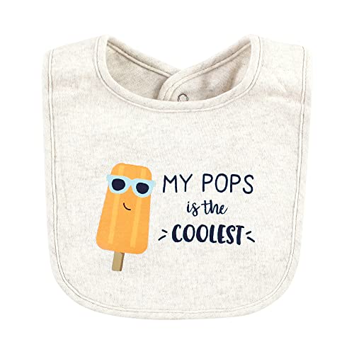 Image of Hudson Baby Unisex Baby Cotton Bibs, Popsicle, One Size