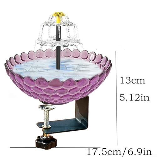 Fontaine à oiseaux solaire résistante aux intempéries pour terrasse