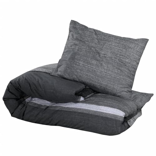 Parure de lit gris foncé en coton pour transformer vos nuits d'hiver - 4