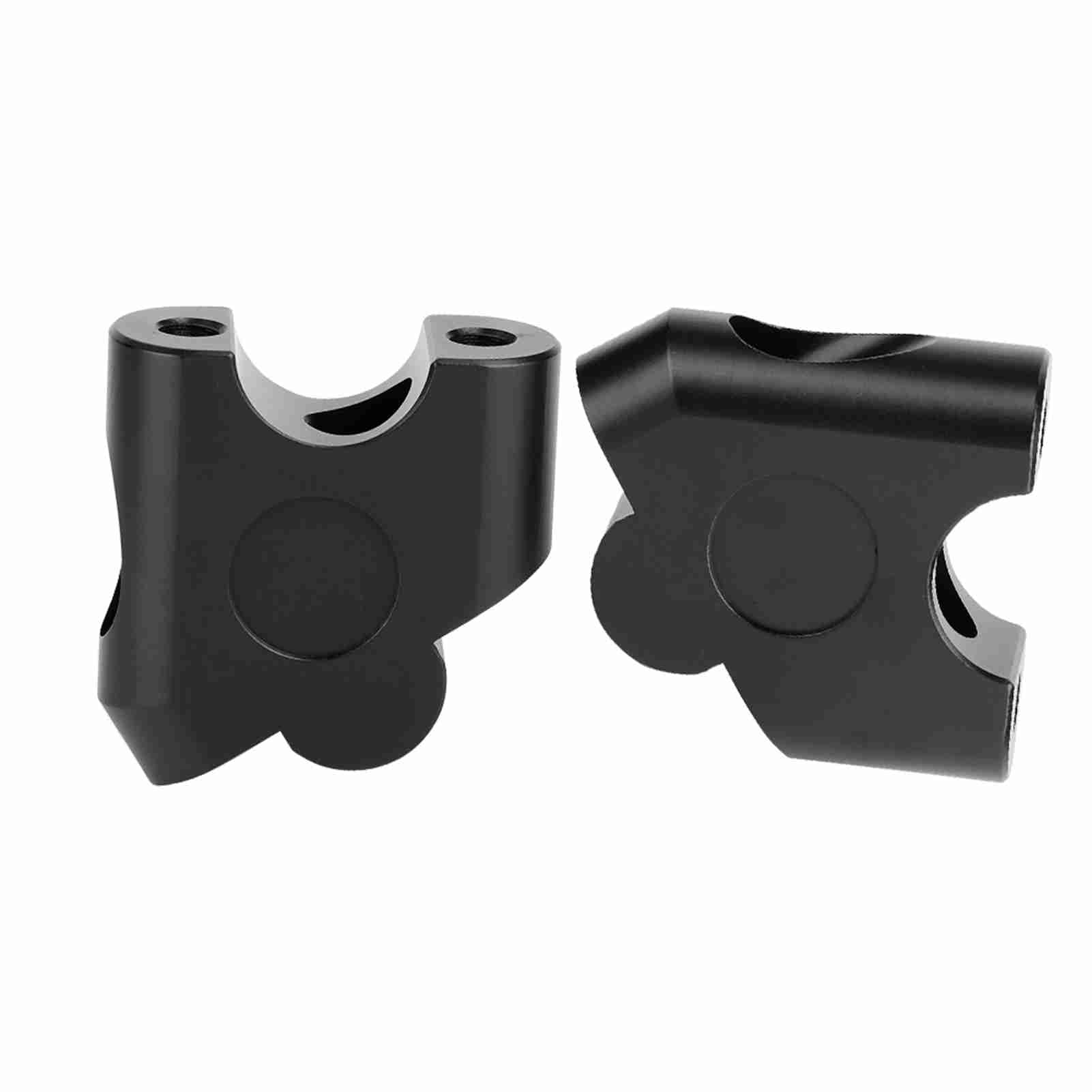 Podniesienie kierownicy motocykla 22 mm, Riser kierownicy motocykla, podnoszenie kierownicy motocykla, uniwersalny uchwyt na kierownicę 22 mm, zestaw 2 sztuk (czarny), Podnośny uchwyt 35mm