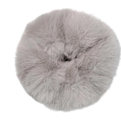 Furry Hair Scrunchies for Women Elastic Hair Rings Aesthetic HairTie Scrunchy Ponytail Holder Soft Fabric Headband