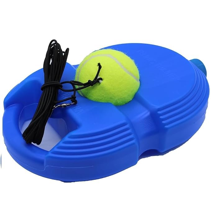 JAPSI Tennis and Cricket Trainer Rebound Ball with String, Tennis Ball Racket with Net, Solo Tennis and Cricket Training Equipment, Blue (B0D7HTPBSM) Amazon Price History, Amazon Price Tracker