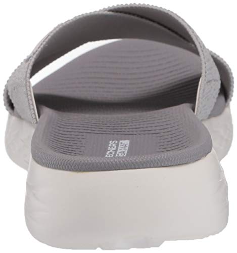 Skechers Womens On-The-Go 600 - 16259 Slide Sandal, Silver, 8 Us #TOP2