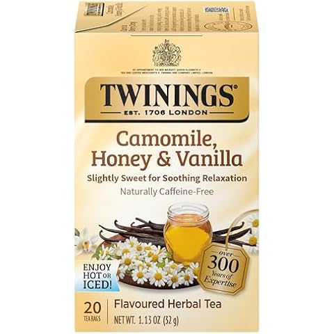 Twinings Pure Camomile & Honey Herbal Tea Cover