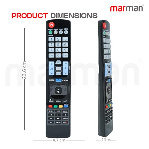 Image of marman Compatible with LG Smart Tv Remote Control Original Model RM-L930+ AKB74115502 Suitable for LED LCD Television Non Voice Command and with 3D Hotkey Function