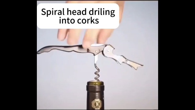 Cavatappi Professionale 3 In 1 - Apribottiglie Vino E Birra, Acciaio Inox - Per Sommelier E Bar - Foto 6