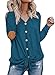 Produktbild Damen Langarm-Shirt, V-Ausschnitt, lässig, Hemd mit Knopf Gr. X-Large, schwarz