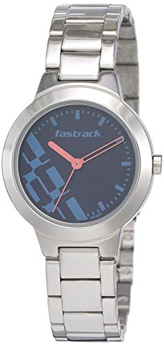 Image of Fastrack Unisex Stainless Steel Analog Couple's Watches - Nk1474Sm01,Nk6150Sm03 | Rakshabandhan Gifts, Band Color-Silver,Dial Color-Silver