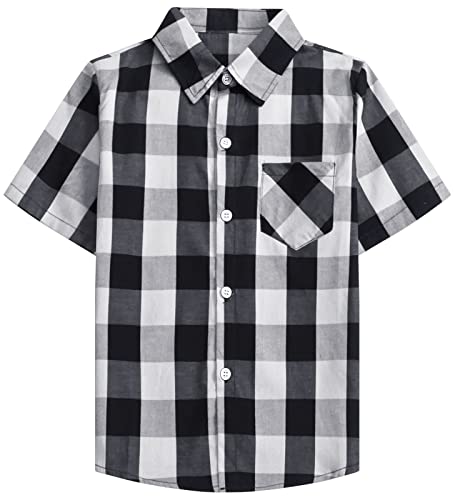 Image of SANGTREE Summer Button Down Shirts Cottn Tops for Men Women Boy Girl