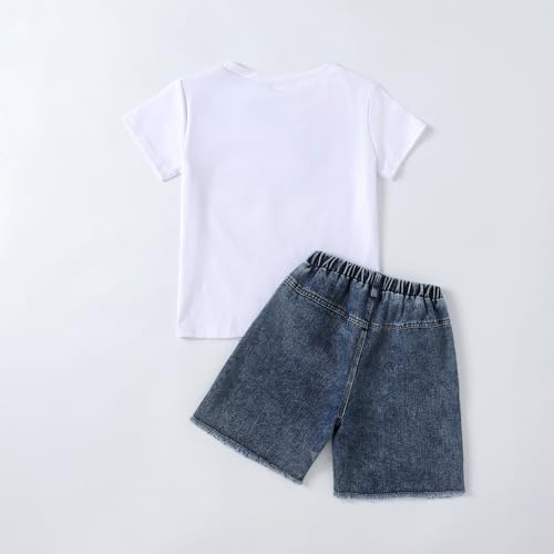 Image of 9-16Y Tween Girl Clothes 2 Piece Short Sleeve Heart Print Top and Shorts Teen Girl Summer Outfits Short Set