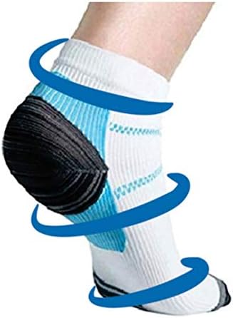Lumino Cielo Low Cut Graduated Compression Sports Socks (Arch Support for Athletes, Prevents Plantar Fasciitis Heel Spurs) (L/XL)
