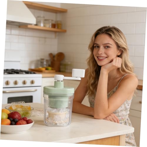 Máquina manual para hielo raspado y picadora portátil pequeña para postres caseros 7